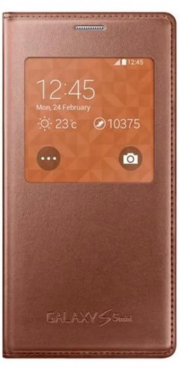 Samsung S View Cover Canvas Galaxy S5 Mini - Goud EF-CG800BDEGWW