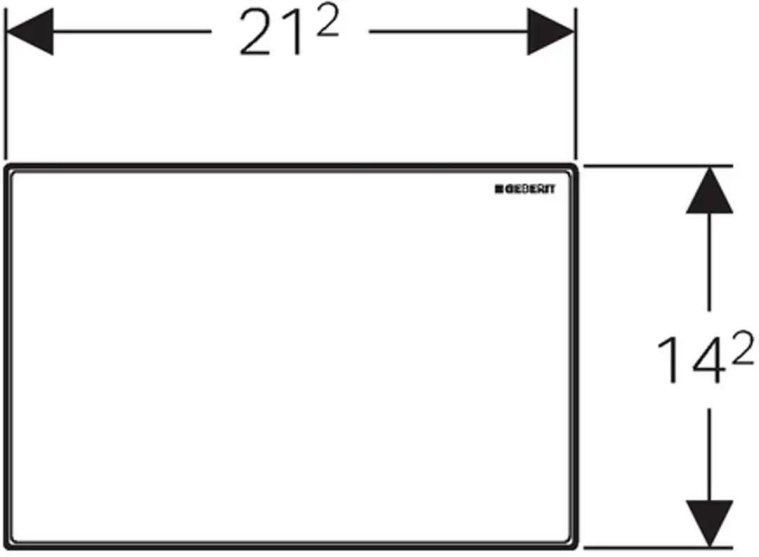 Geberit Omega70 - Afdekplaat Omega 115.082.00.1 - afbeelding 4 van 5