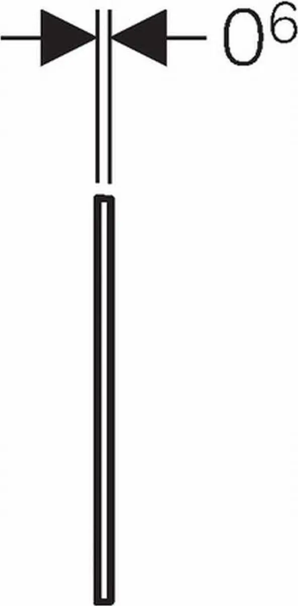 Geberit Sigma60 Afdekraam - Geborsteld chroom - afbeelding 3 van 4