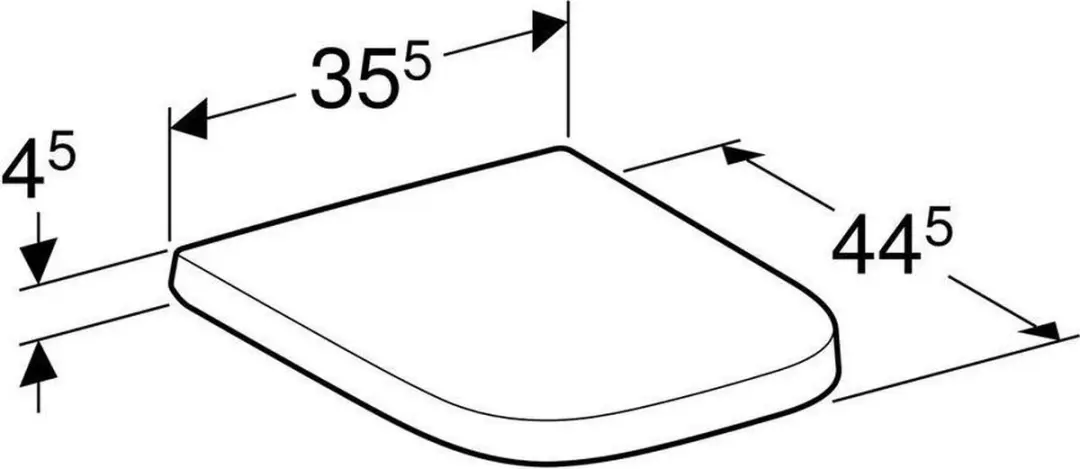 Geberit Renova Plan WC-zitting 500692011 - Wit - afbeelding 5 van 6