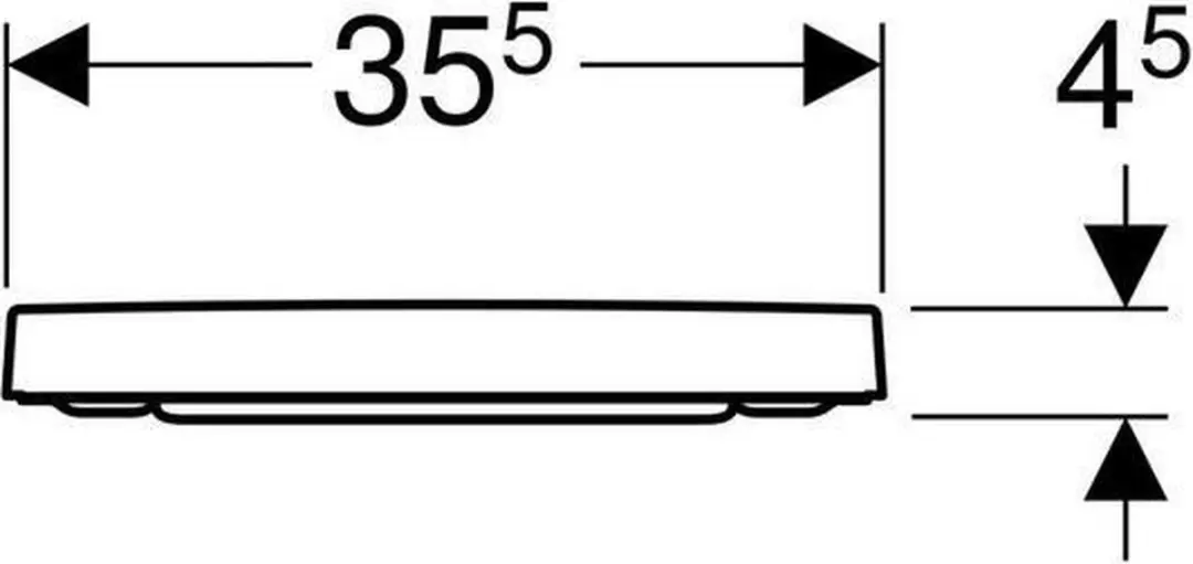 Geberit Renova Plan WC-zitting 500692011 - Wit - afbeelding 6 van 6