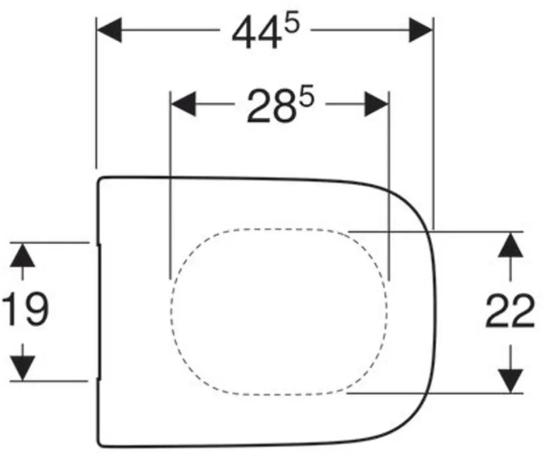 Geberit Renova Plan WC-zitting 500692011 - Wit - afbeelding 3 van 6