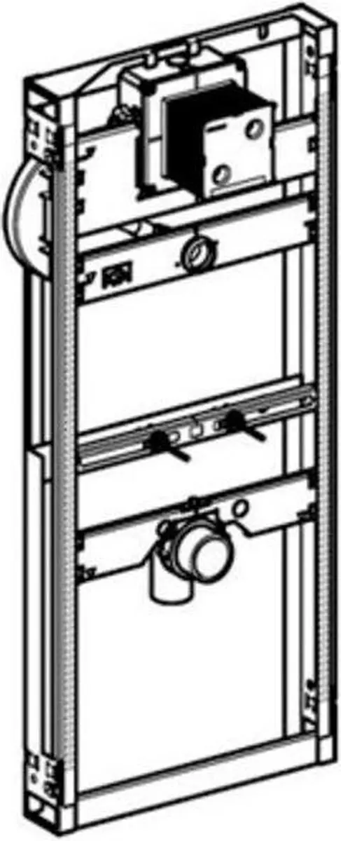 Geberit GIS Bevestigingselement Urinoir 114cm - afbeelding 5 van 6