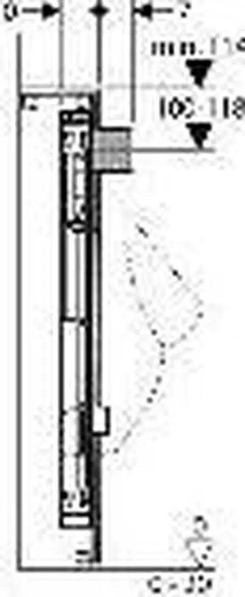 Geberit GIS Bevestigingselement Urinoir 114cm - afbeelding 4 van 6