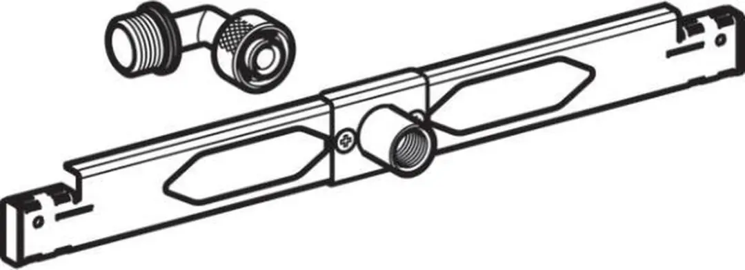 Geberit 242042001 Montagelat Urinoir - Wit - afbeelding 2 van 4