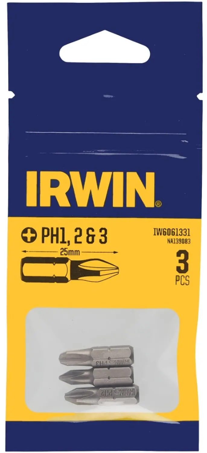 Irwin Schroefbit PH1/PH2/PH3 25mm