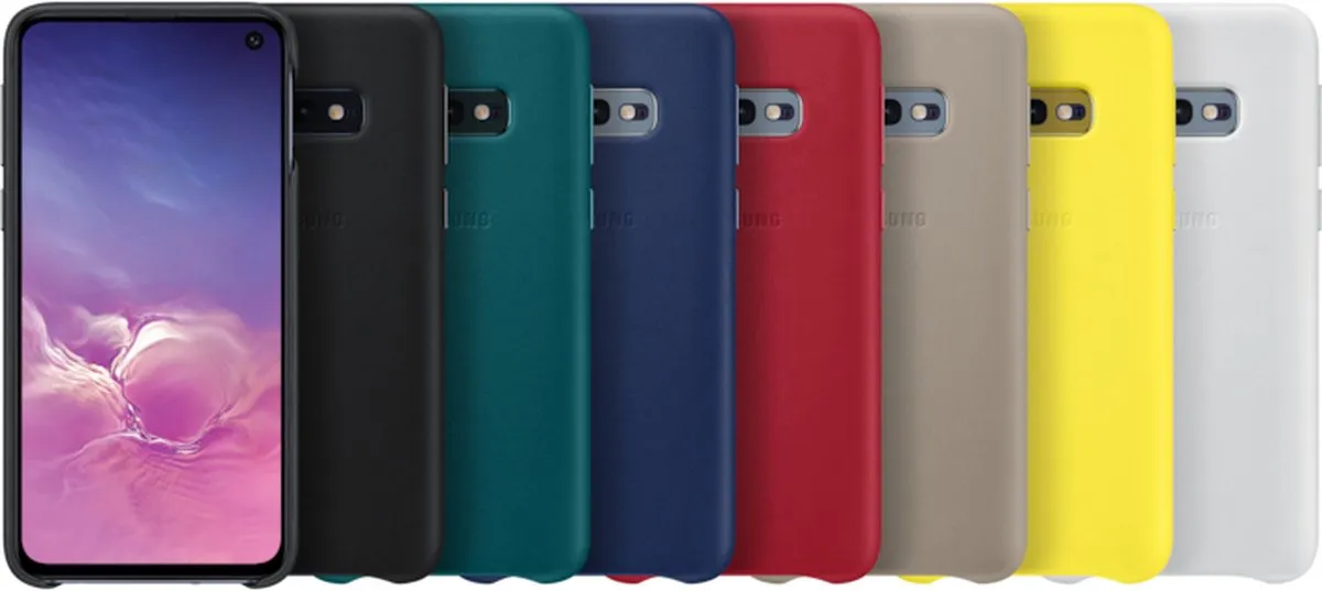 Samsung Galaxy S10e Lederen Hoes - Geel EF-VG970LYEGWW - afbeelding 6 van 6