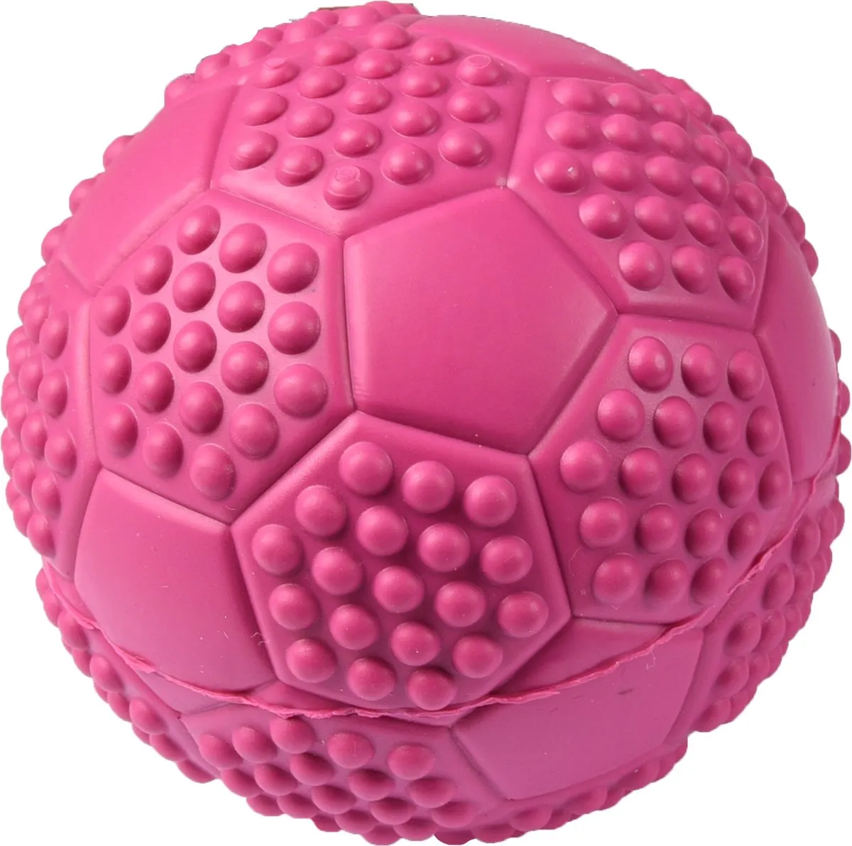 Flamingo Voetbal Hondenrubber - Multi - 7 cm