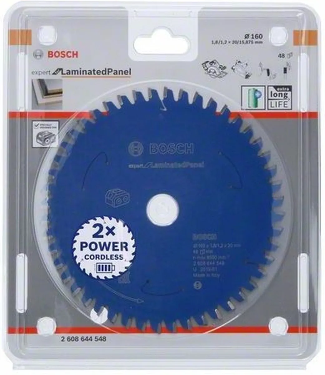Bosch Expert Cirkelzaagblad 160mm - 48T Carbide - afbeelding 6 van 6