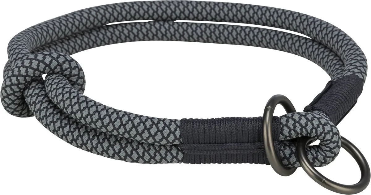 Trixie Soft Rope Halsband - Blauw S - afbeelding 2 van 4