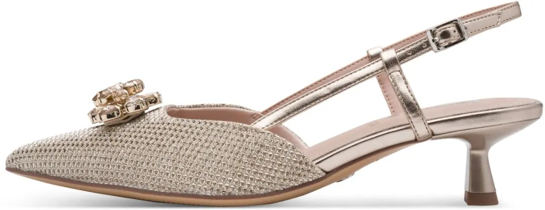 Tamaris 1-29512-46 Slingbacks - Metallic - Maat 41 - afbeelding 3 van 6