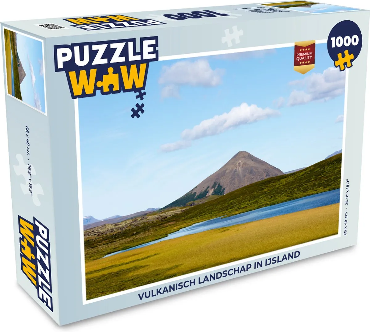 PuzzleWow Vulkanisch Landschap IJsland Legpuzzel 1000 Stuks