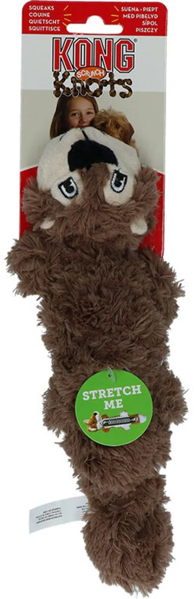 KONG Scrunch Knots Eekhoorn S - Kauwspeelgoed 300mm