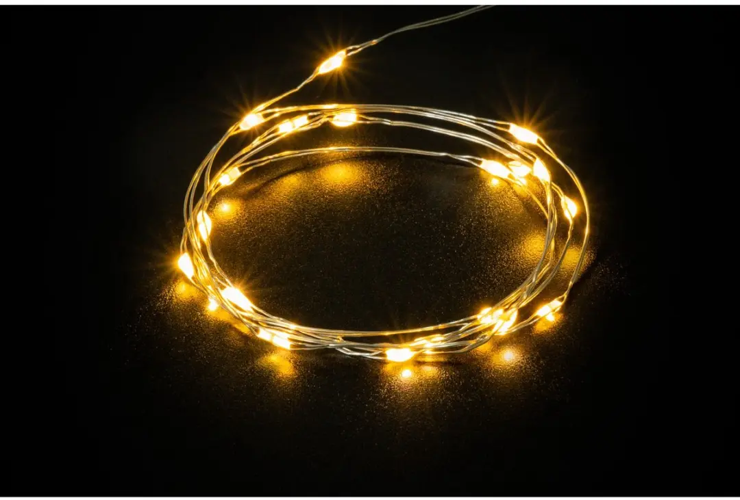 Goobay LED Lichtketting 20 Warmwitte Lampjes - 1,05m - Timer - afbeelding 6 van 6