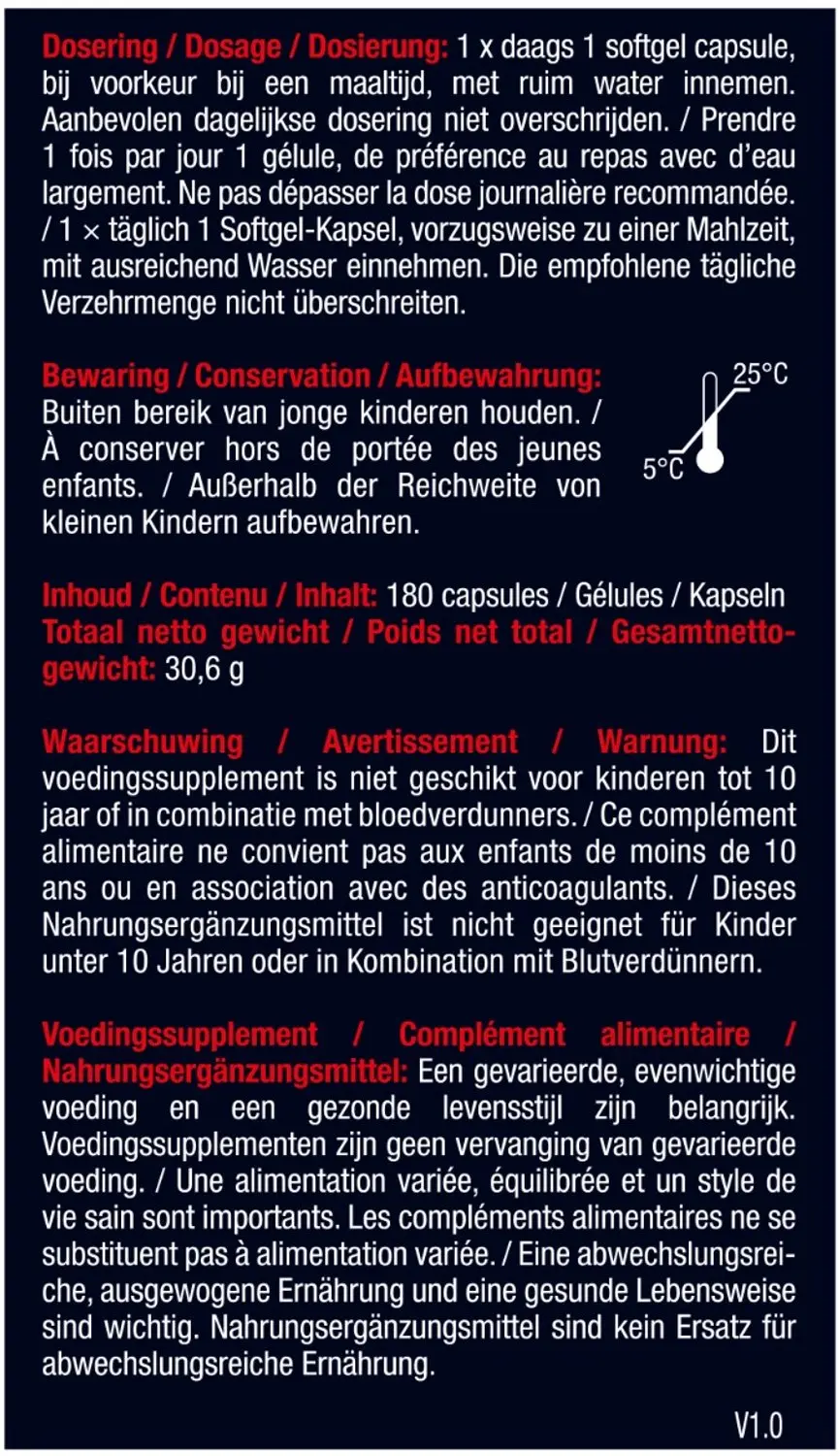 Lucovitaal Vitamine K2 + D3 Softgels 180 stuks - afbeelding 4 van 5