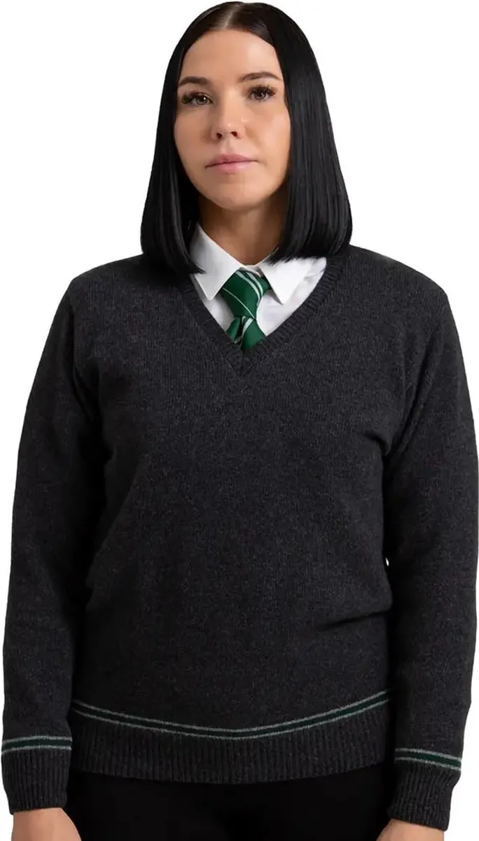 Harry Potter Lochaven Slytherin/Zwadderich V-Neck Sweater - XXL - Multi