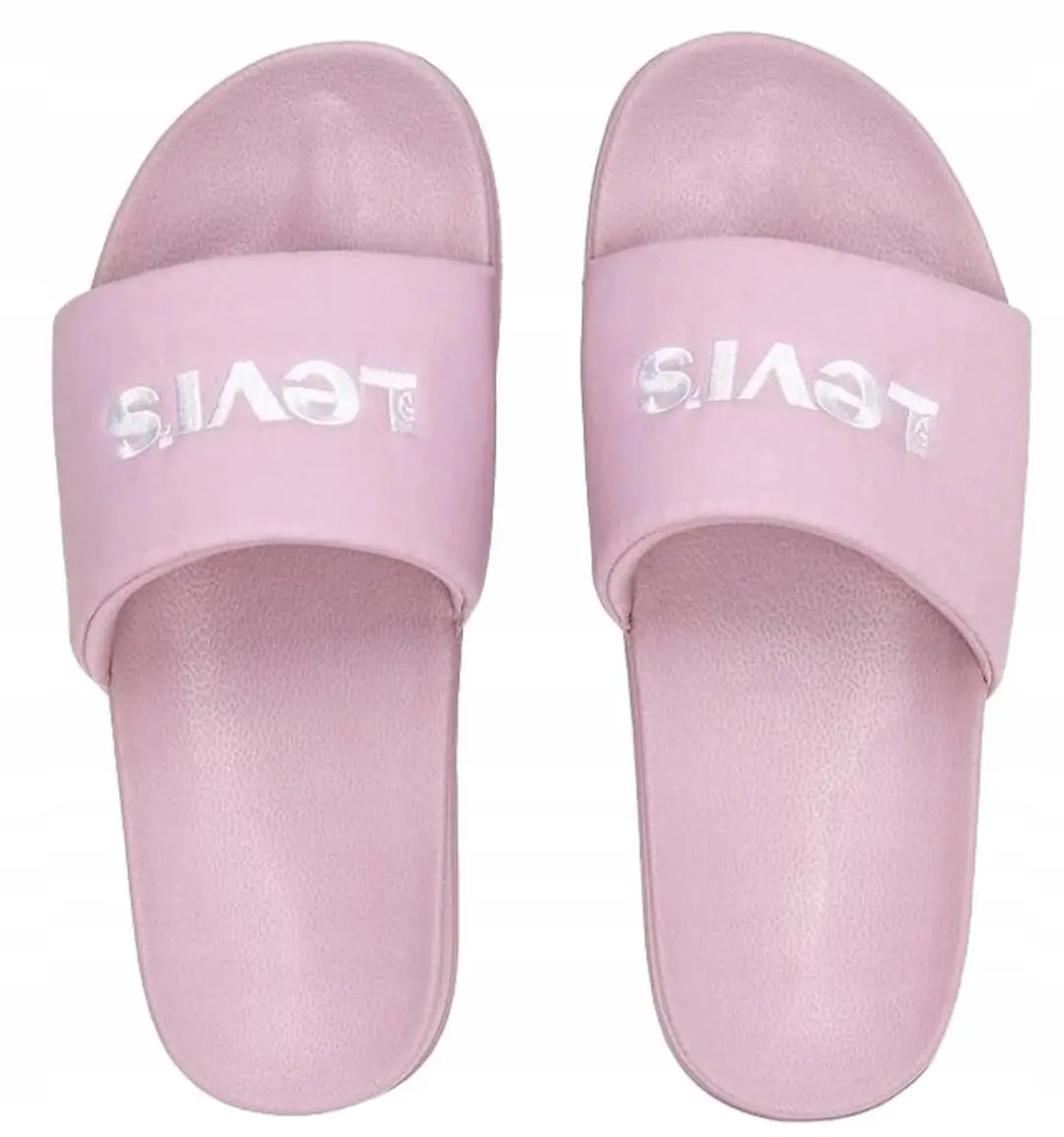 Dames Slippers Levi's June Bold Padded Roze