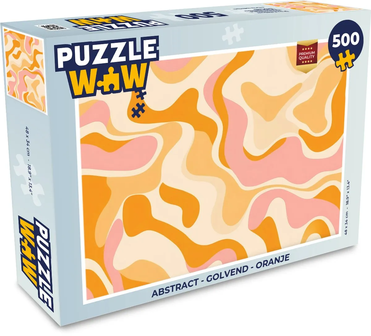 PuzzleWow Abstract Golvend Legpuzzel 500 Stuks