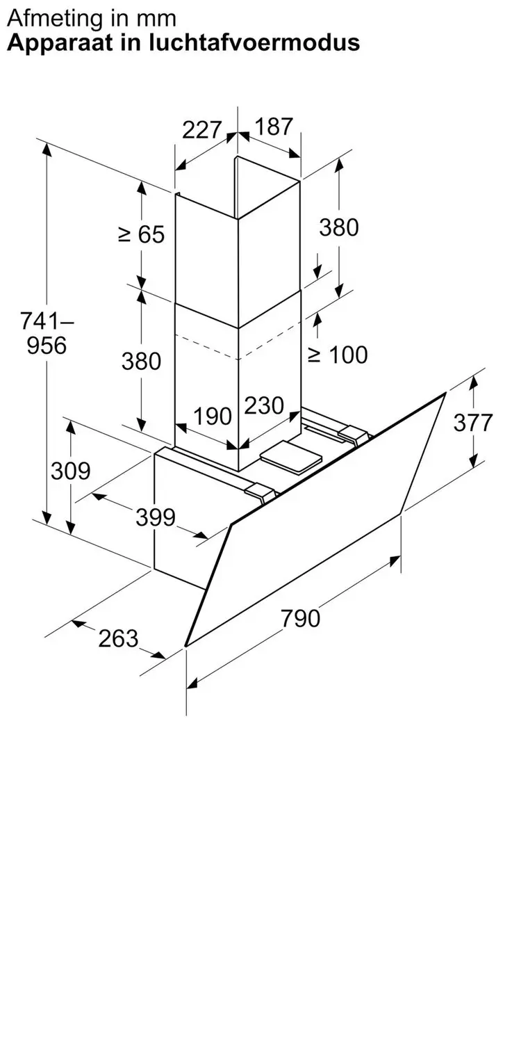 Siemens LC85KDF61 iQ300 Afzuigkap 80cm - Zwart - afbeelding 3 van 6