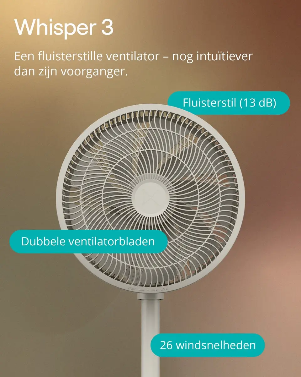 Duux Whisper 3 Statiefventilator - afbeelding 4 van 6