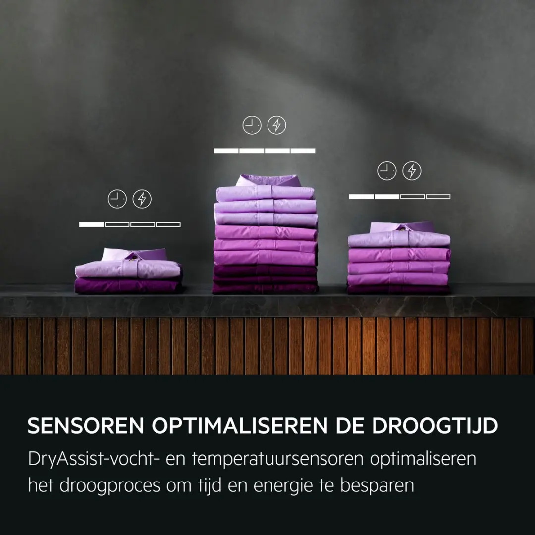 AEG TE7ONYX Warmtepompdroger 8 kg - Zwart - afbeelding 5 van 6