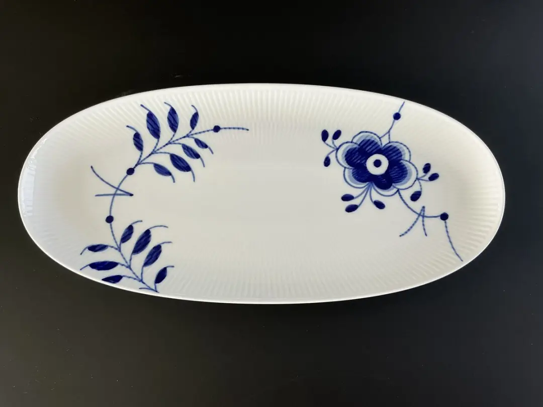Royal Copenhagen Blue Fluted Mega long oval dish 37cm