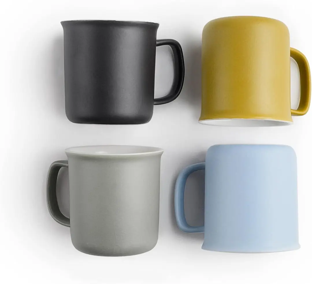 Set van 4 Kleurrijke Espressokopjes 110ml
