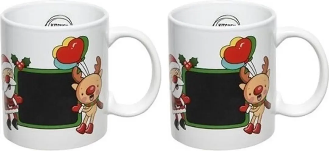 Set van 4x stuks decoris kerstmok 300 ml