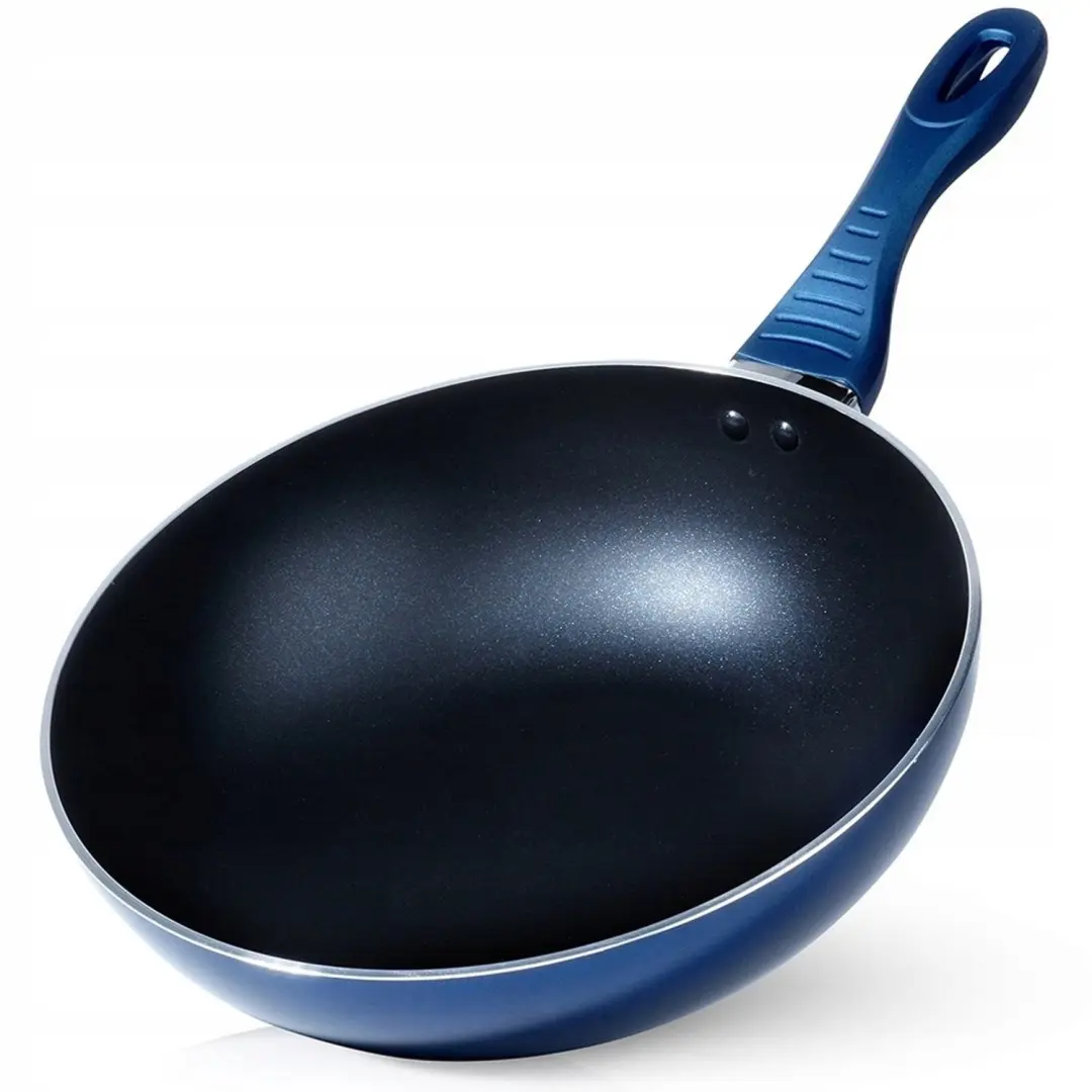 Wokpan 30cm Aluminium met Diamant Anti-aanbaklaag