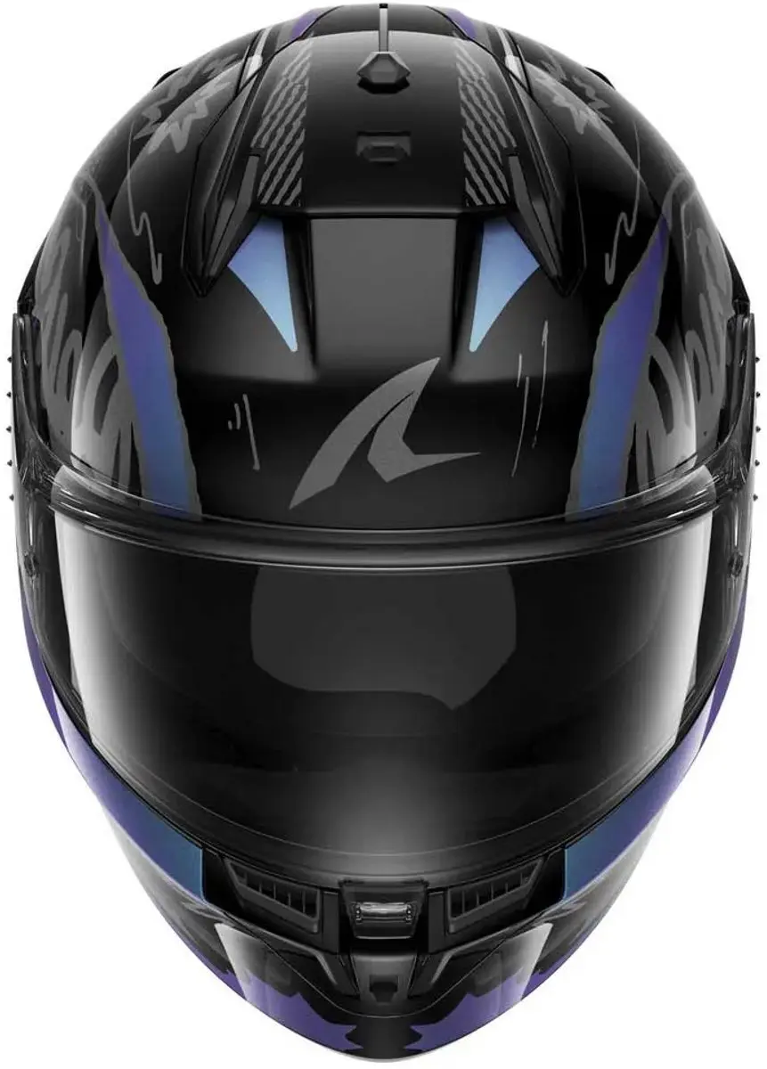 Shark D-Skwak 3 Streetrush Helm S - Zwart/chroom - afbeelding 3 van 6