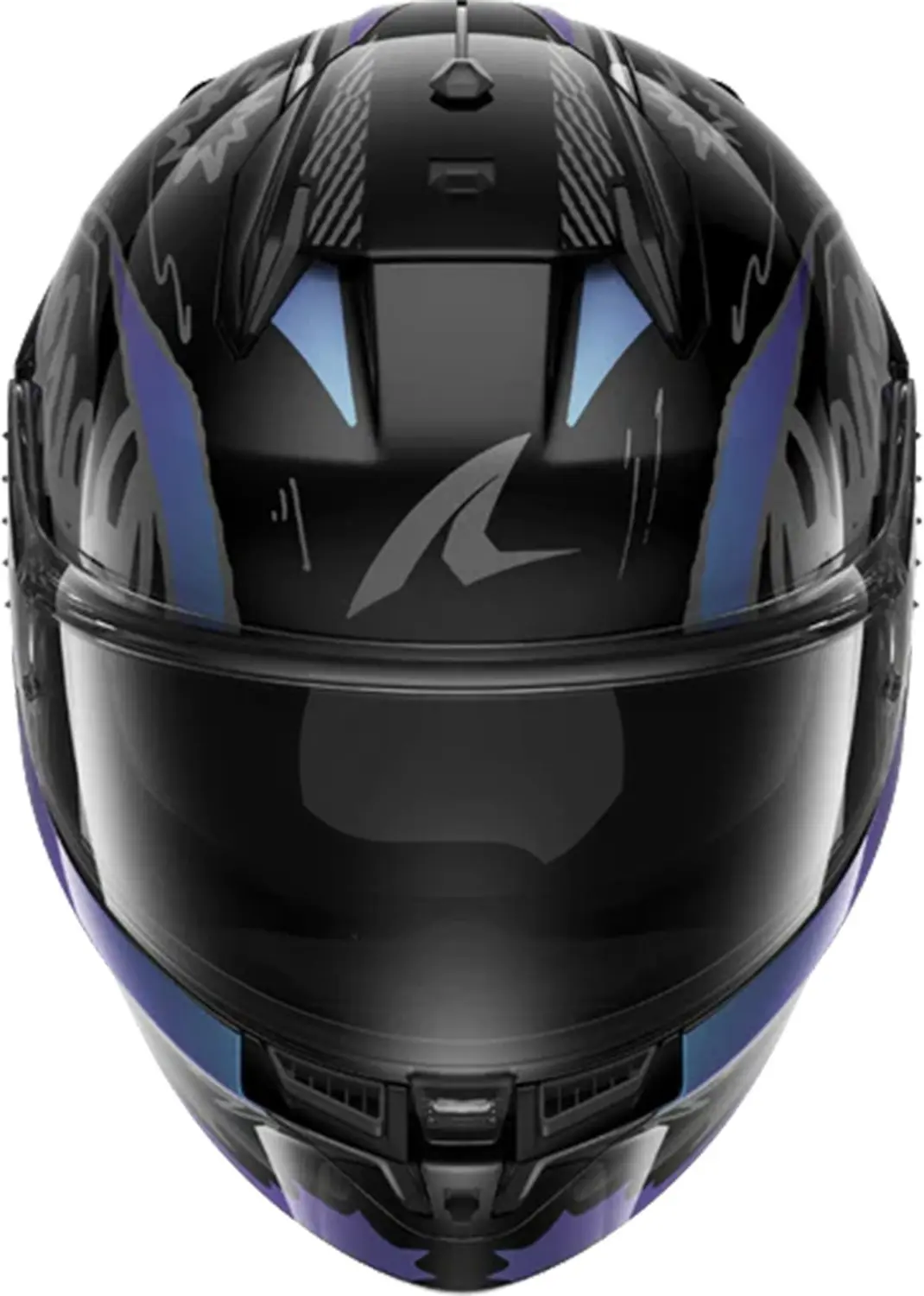 Shark D-Skwak 3 Streetrush Helm S - Zwart/chroom - afbeelding 4 van 6