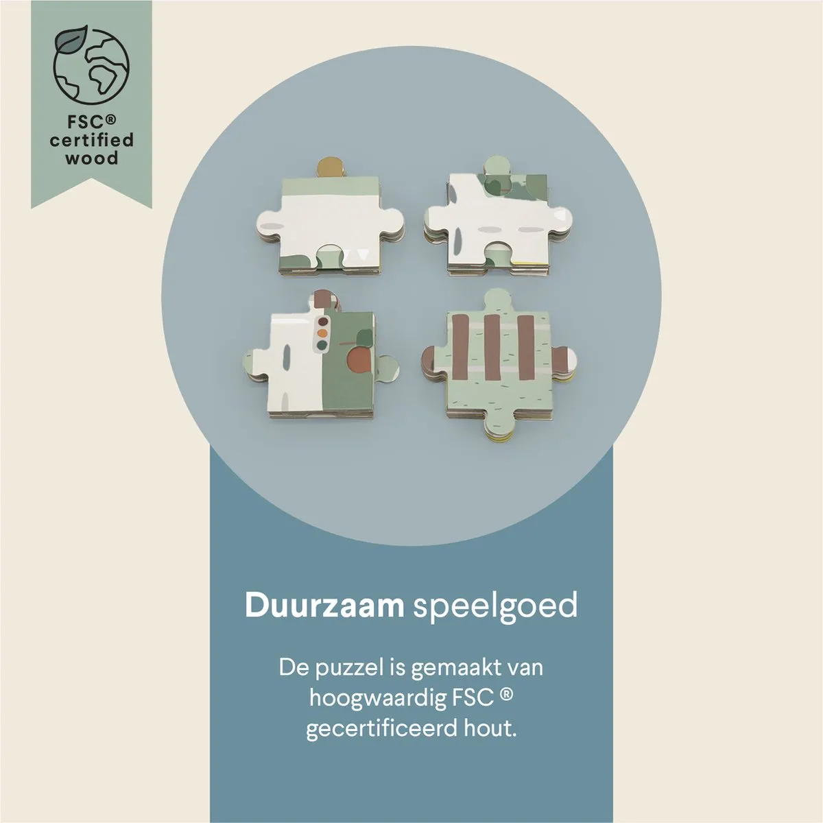 Trixie Houten Puzzel Straat 54 Stuks - FSC - Multi