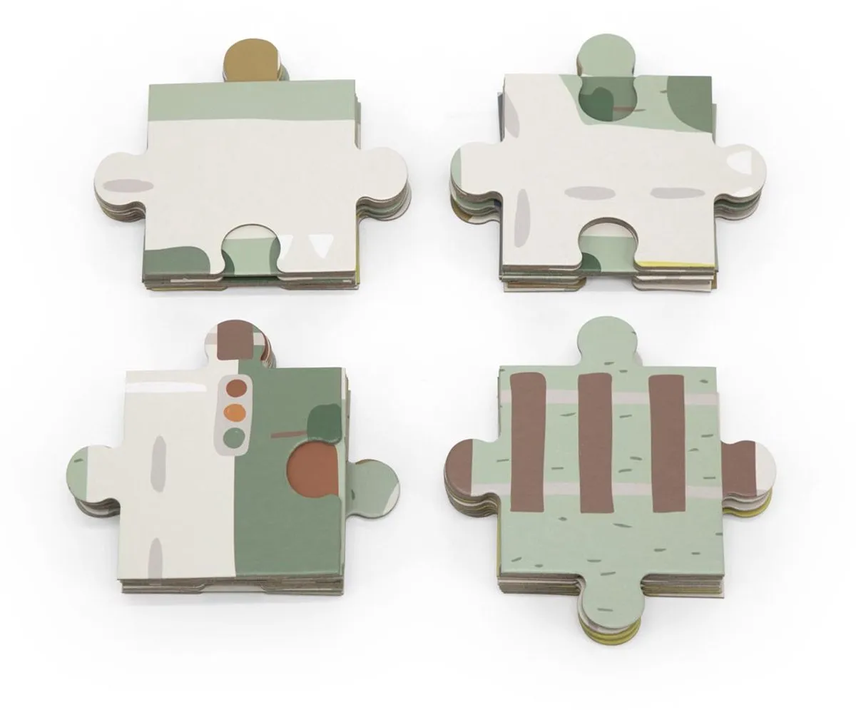 Trixie Houten Puzzel Straat 54 Stuks - FSC - Multi - afbeelding 6 van 6