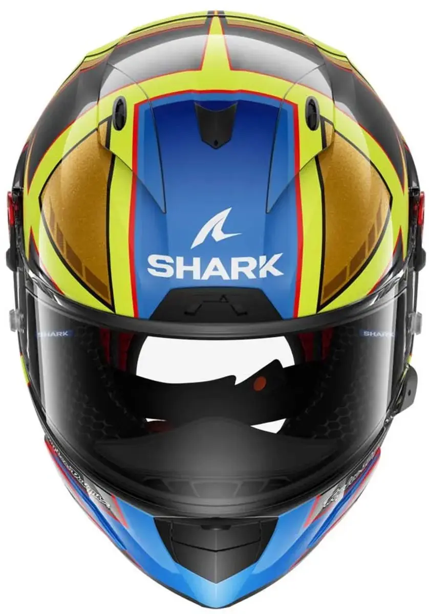 Shark Race-R Pro GP06 Helm - M - Anthracite/Geel/Blauw - afbeelding 2 van 6