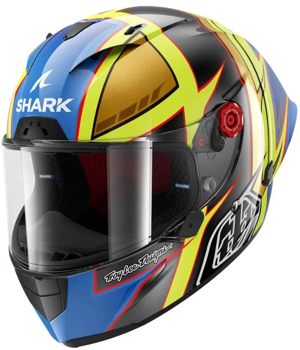 Shark Race-R Pro GP06 Helm - M - Anthracite/Geel/Blauw - afbeelding 6 van 6