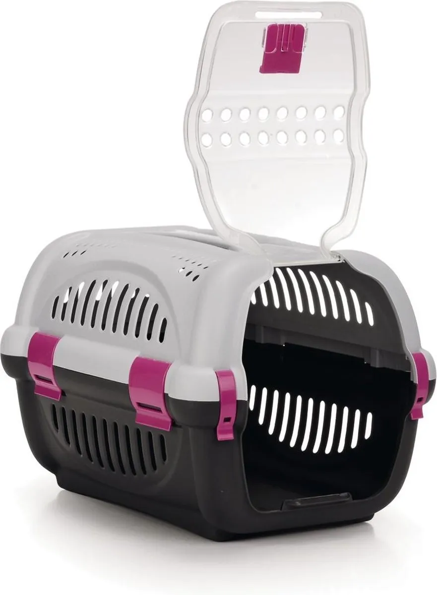 Beeztees Rhino Reismand - 51x34,5x33cm - Grijs/Roze