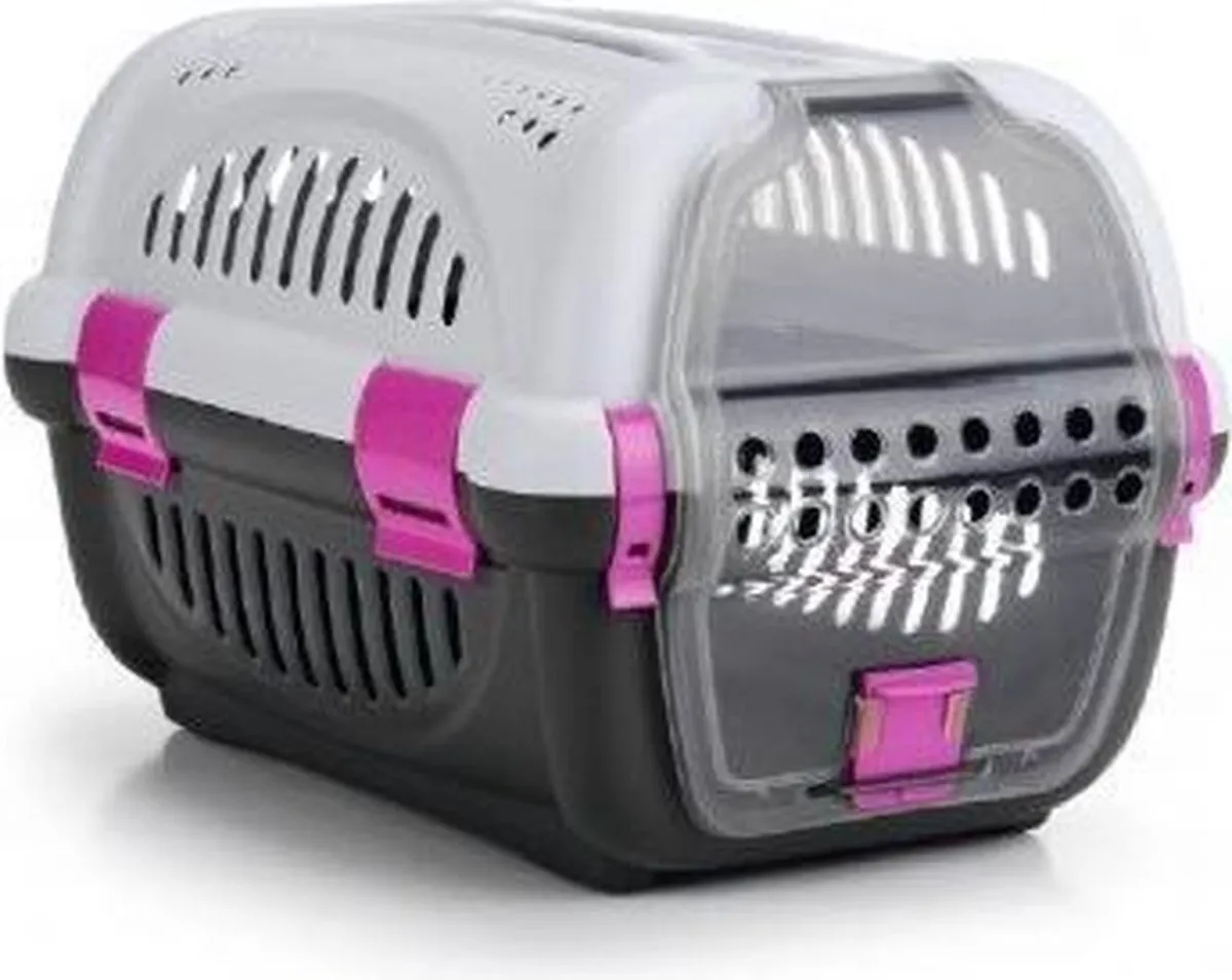 Beeztees Rhino Reismand - 51x34,5x33cm - Grijs/Roze