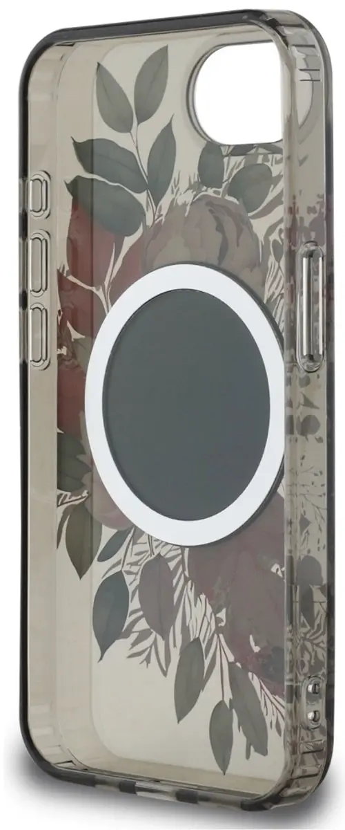 Guess IML Flowers MagSafe Hoesje - iPhone 16E - Transparant - afbeelding 5 van 6