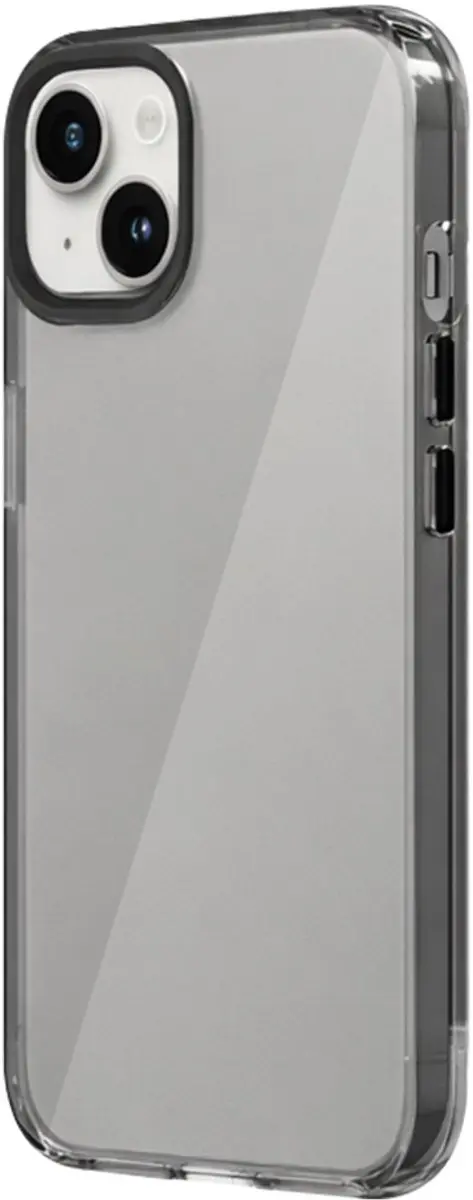 Rhinoshield Clear Hoesje Geschikt voor Apple iPhone 15 | Back Cover | Schokabsorberende TPU bumper | Zwart