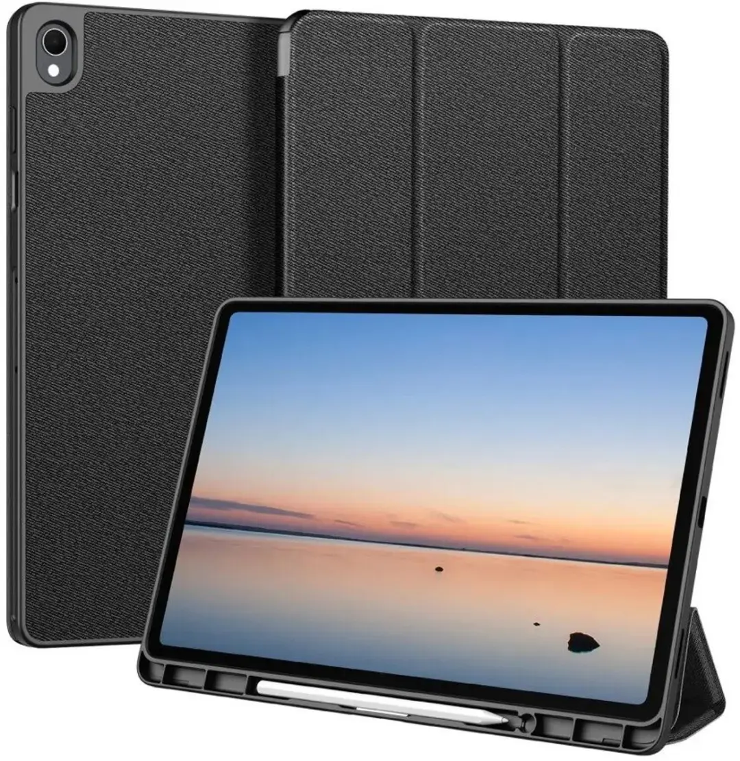 Dux Ducis Domo Samsung Galaxy Tab S12 Plus Hoes Tri-Fold Zwart