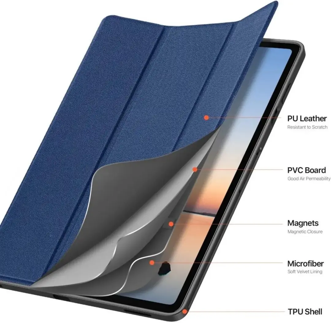 Dux Ducis Domo Samsung Galaxy Tab S12 Plus Hoes - Blauw - afbeelding 3 van 6