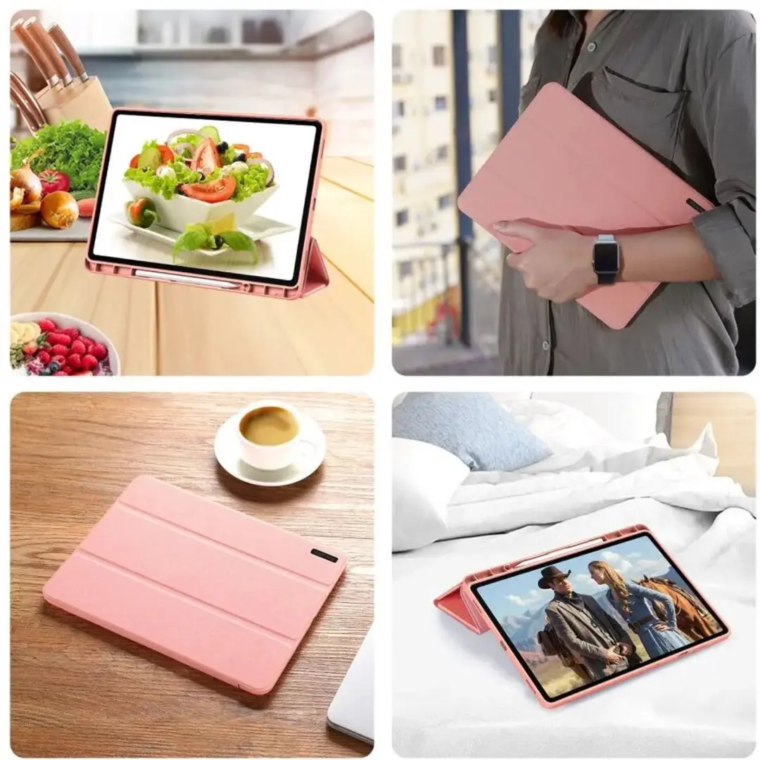 Dux Ducis Domo Samsung Galaxy Tab S12 Plus Hoes - Roze - afbeelding 6 van 6