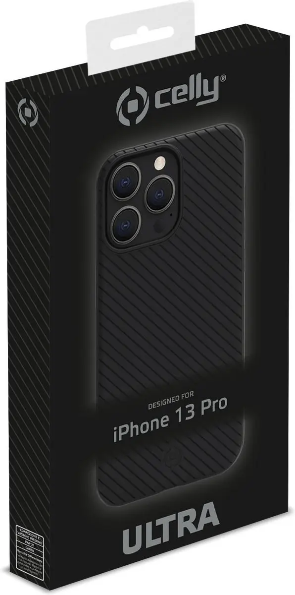 Celly Ultra Siliconen Hoesje iPhone 12/12 Pro - Zwart - afbeelding 4 van 5