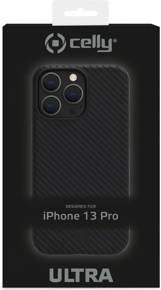 Celly Ultra Siliconen Hoesje iPhone 13 Pro - Zwart - afbeelding 4 van 5