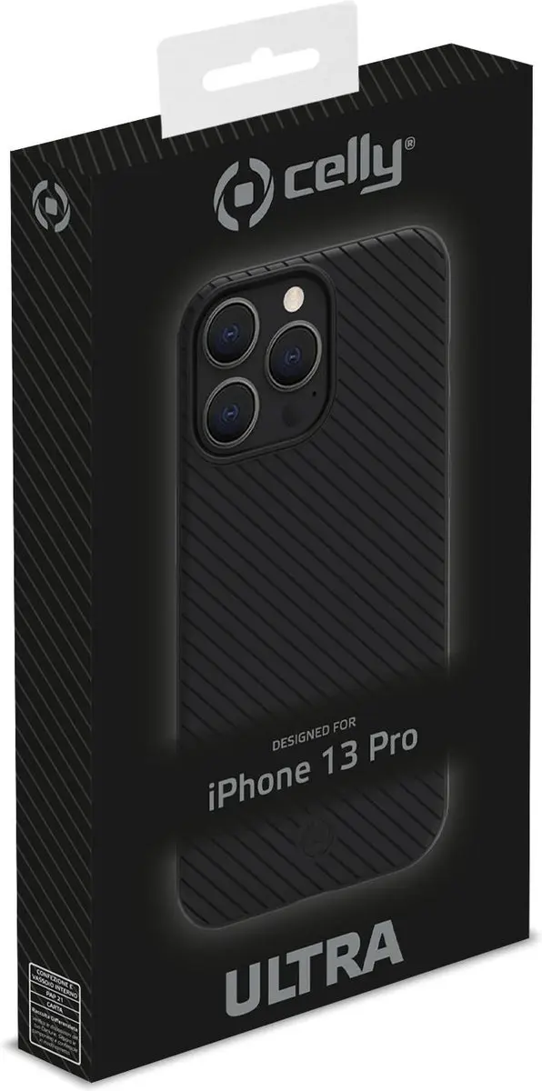 Celly Ultra Siliconen Hoesje iPhone 13 Pro - Zwart - afbeelding 5 van 5