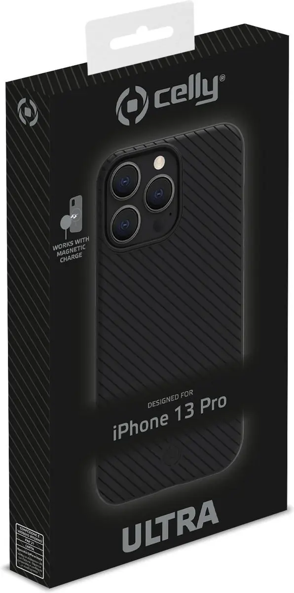 Celly Ultra iPhone 13 Pro Hoes - Zwart - afbeelding 5 van 5
