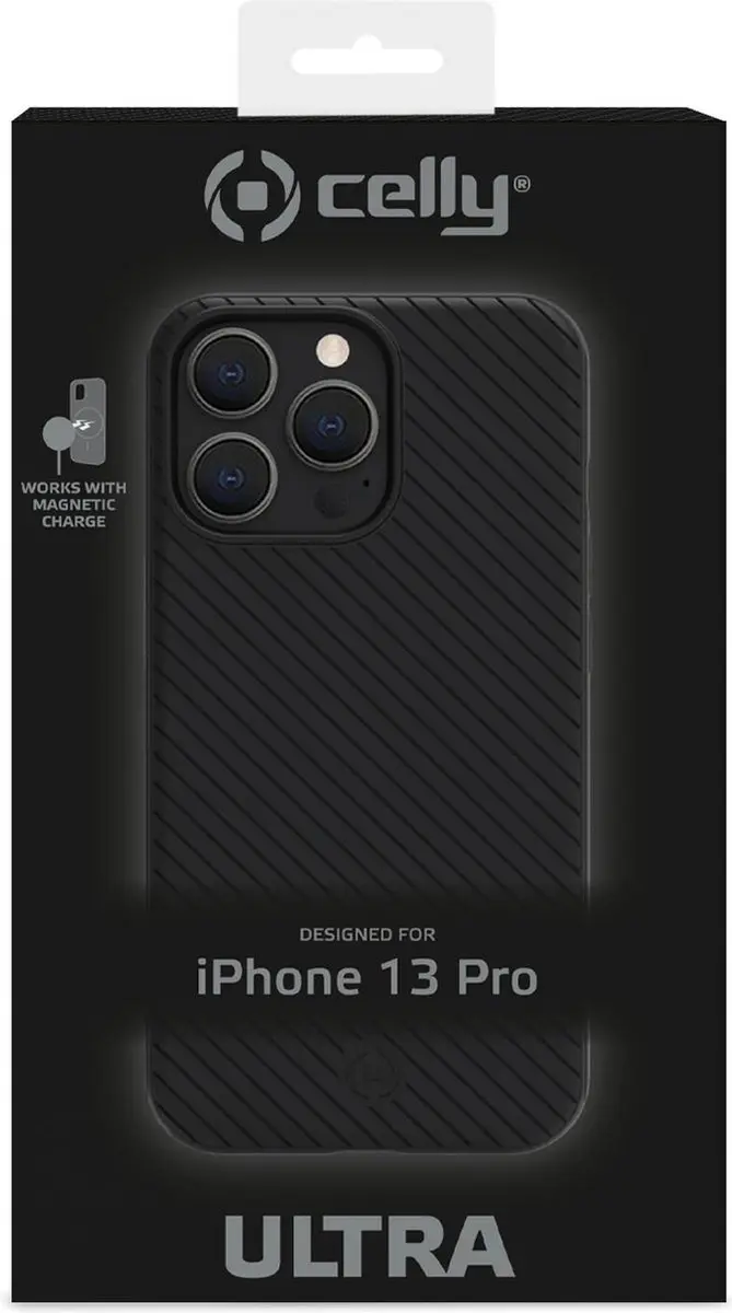 Celly Ultra iPhone 13 Pro Hoes - Zwart - afbeelding 4 van 5
