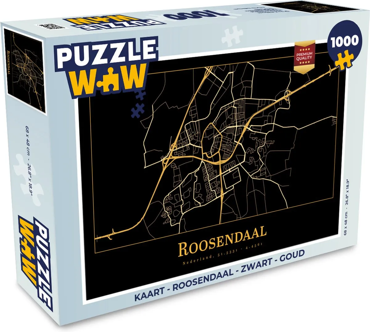PuzzleWow Legpuzzel Roosendaal 1000 Stuks