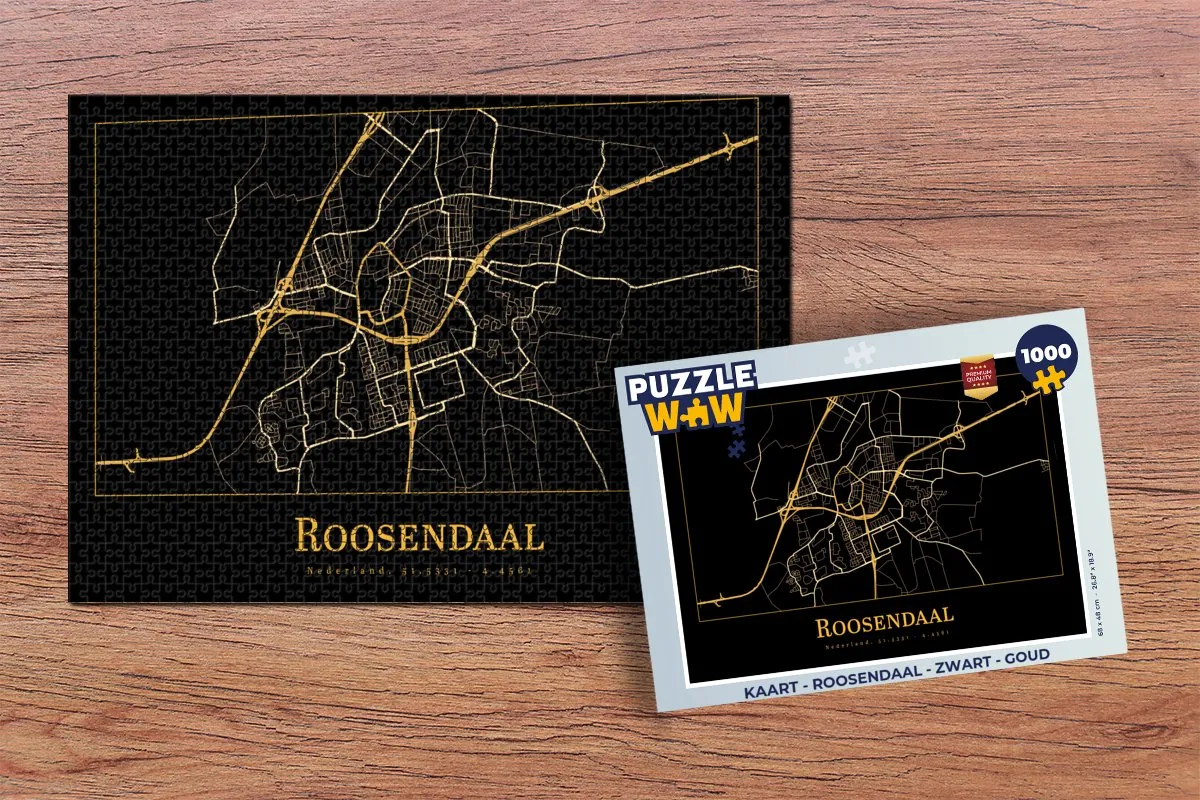 PuzzleWow Legpuzzel Roosendaal 1000 Stuks - Multicolor