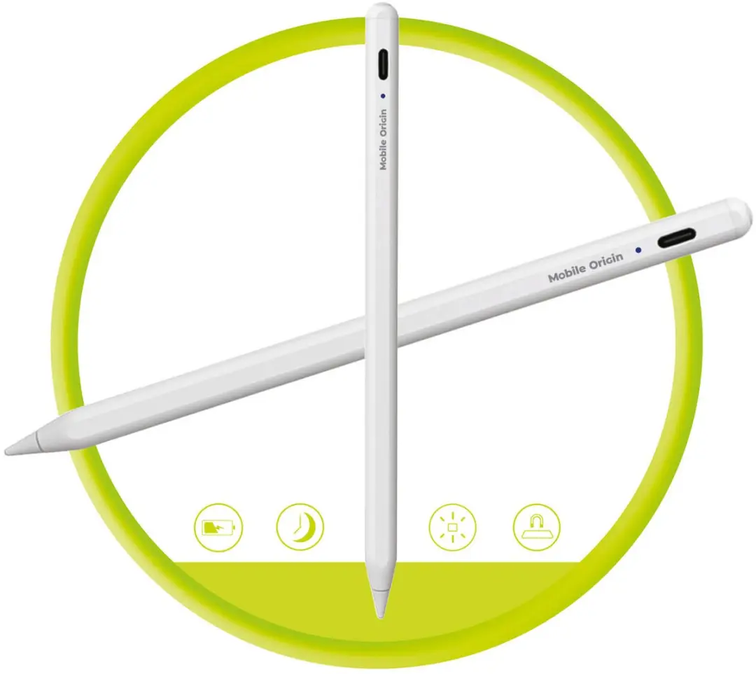Mobile Origin PE1 Universele USB-C Styluspen - Transparant - afbeelding 3 van 6